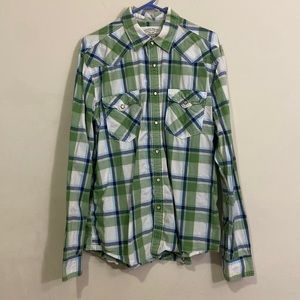 Aēropostale Plaid Button Down Shirt